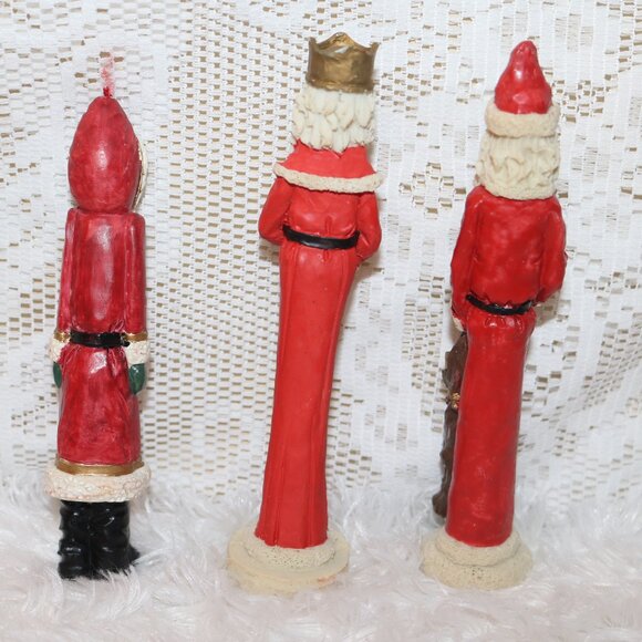 Lot of 3 Slim Santa figures retro and cute - Picture 6 of 7